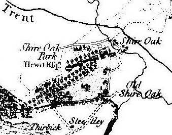 1791 Map of Shireoaks